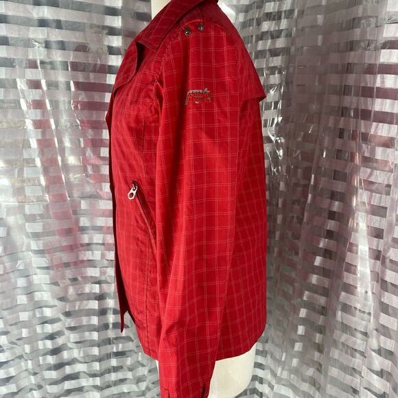 Bomb Boogie Authentic Red Fitted All Weather Jacket - Picture 3 of 5